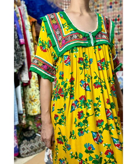 flower print rayon dress