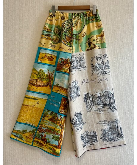 tea towel super wide leg pants B