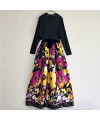 60s psychedelic flower dress