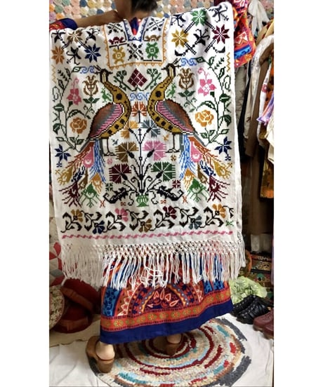 mexican peacock poncho