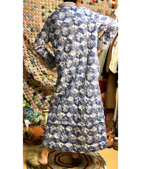 70s patchwork print robe