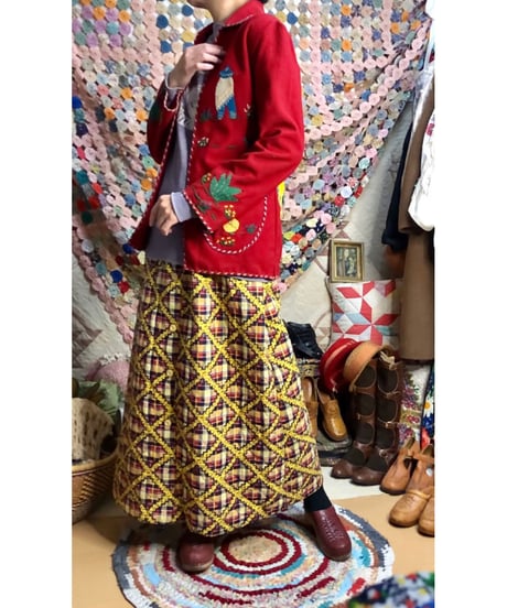 50s mexican wool patch jacket