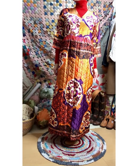 60s quilted  dress