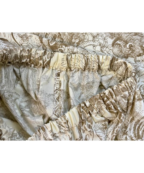 animal jungle super wide leg pants（70s fabric）