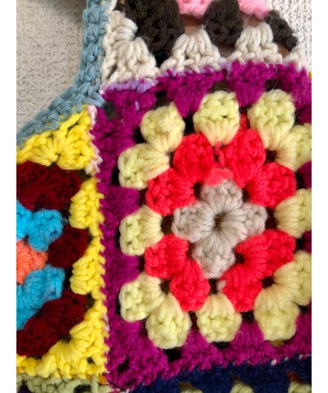 granny square pullover tops