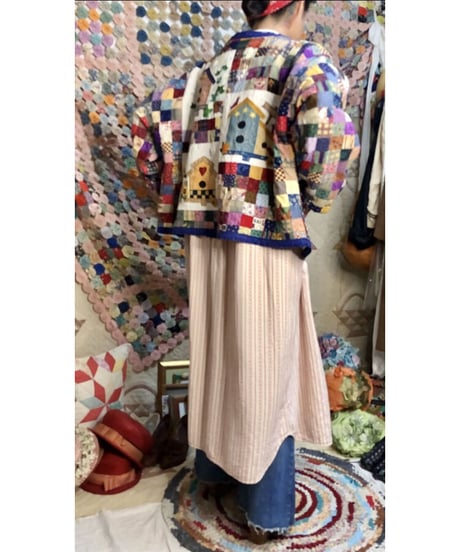 patchwork house motif jacket