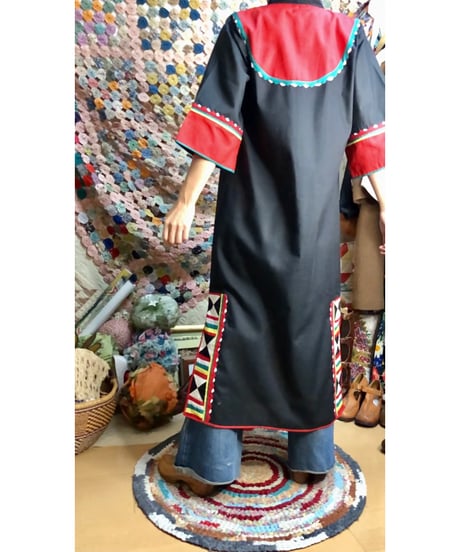 patchwork ethnic dress