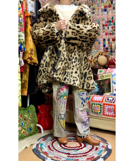 leopard faux fur coat