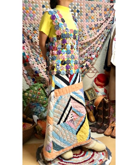 yo-yo quilt vest