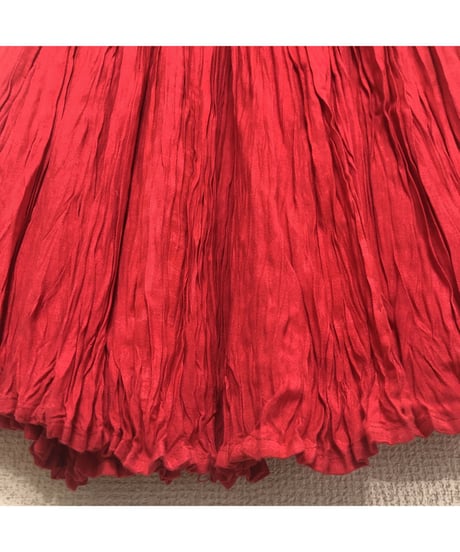 rayon shirring skirt