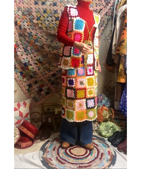 granny square vest