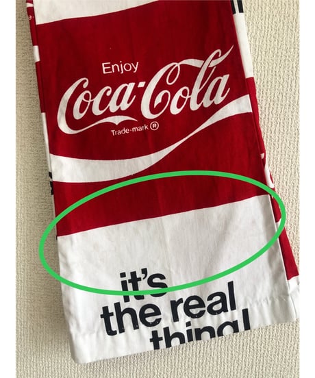 70s coca-cola print cotton pants
