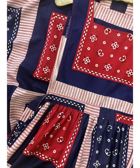 70's bandanna print one-piece