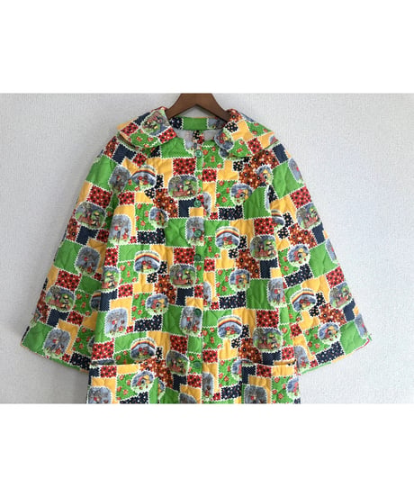 patchwork print quilting robe & bag set
