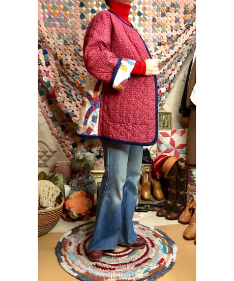 patchwork print quilting jacket