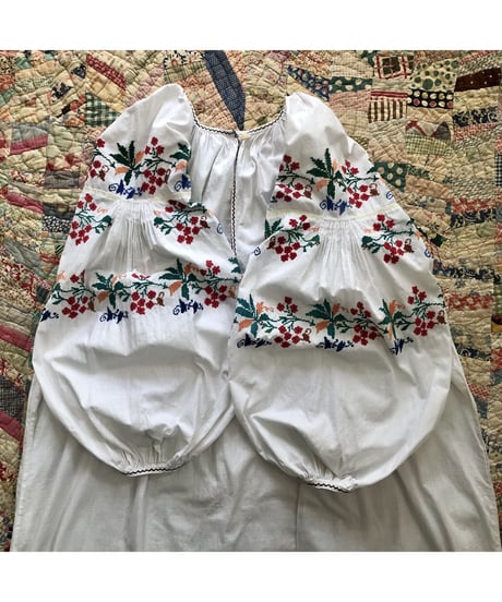 vintage ukrainian embroidered one-piece