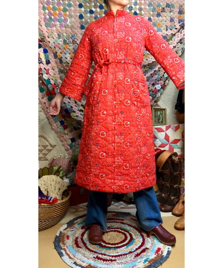 60-70s quilting robe