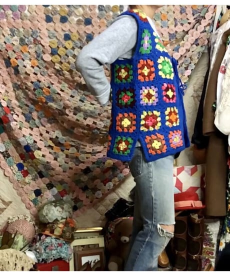 granny square vest
