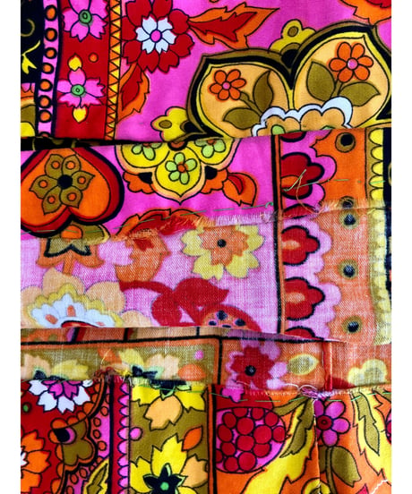 60's psychedelic flower dress