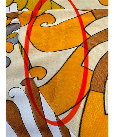 70s psychedelic print dress