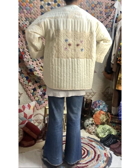 quilting lace patch jacket