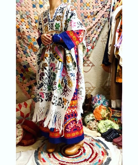 mexican peacock poncho