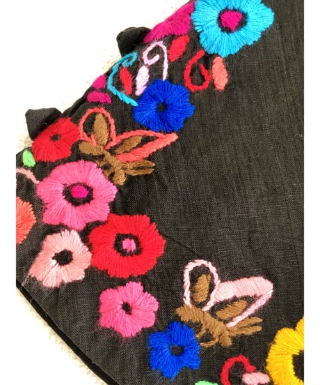 60-70's hand embroidered mexican dress