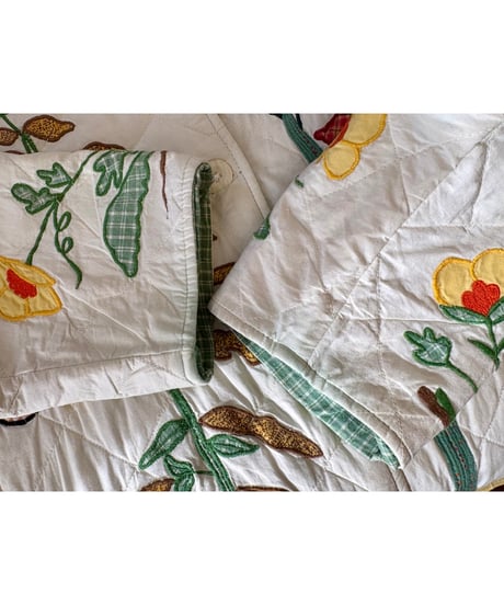botanical embroidery quilted jacket