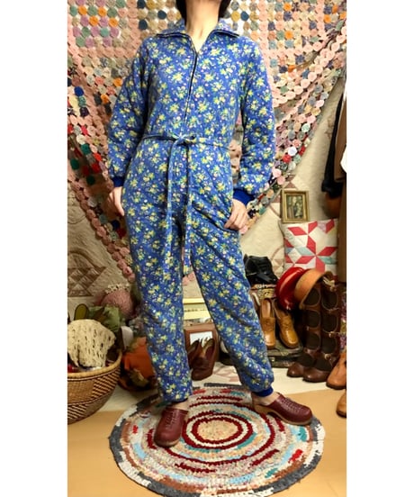 70s quilting jump suit
