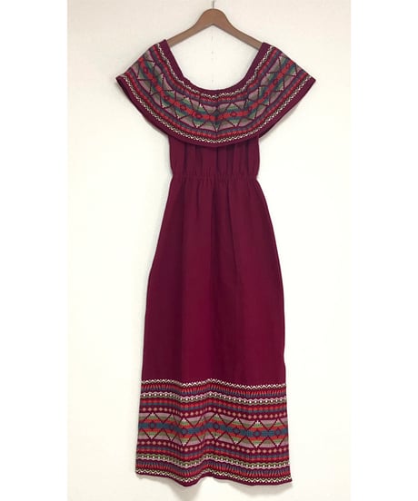 guatemala embroidered dress