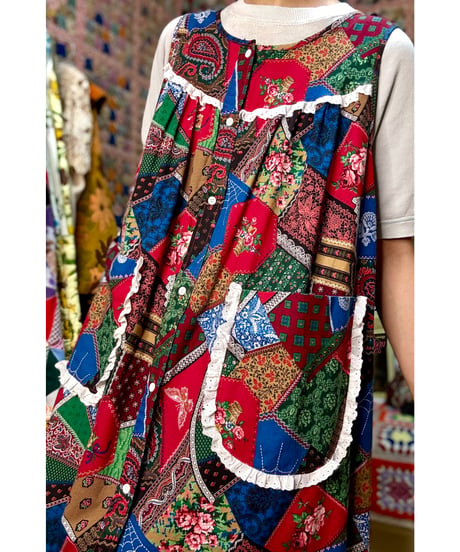 patchwork print tunic