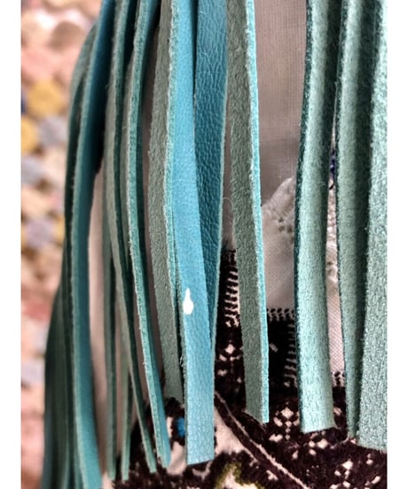 leather fringe collar