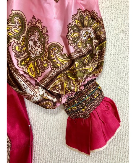 paisley scarf dress