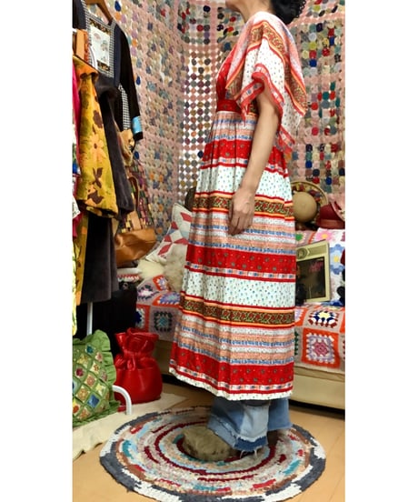 70s flower dress