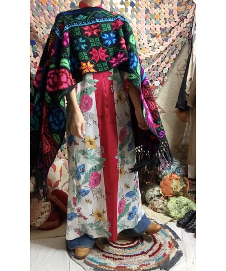 mexican peacock poncho
