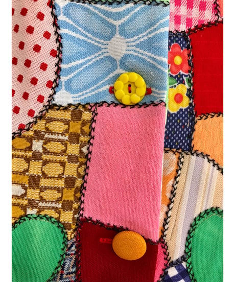 60-70s crazy quilt jacket