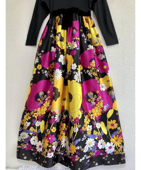 60s psychedelic flower dress