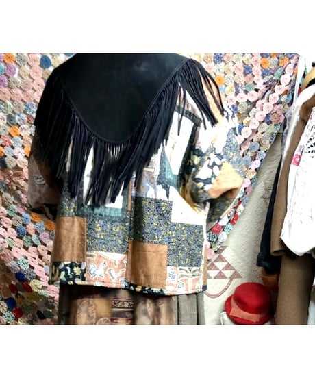 leather fringe collar