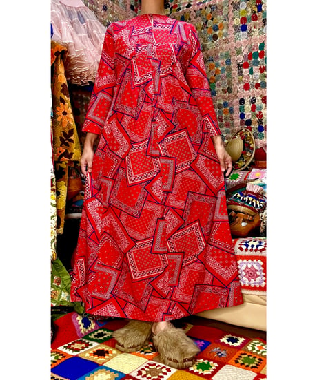 70s bandanna dress