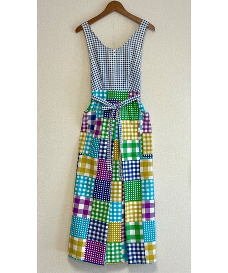 plaid apron dress