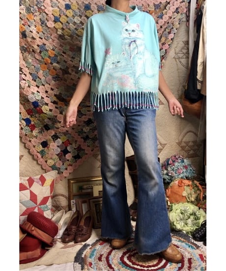 cats fringe tee