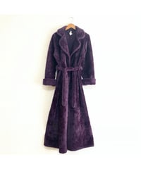70s fleece eco fur robe