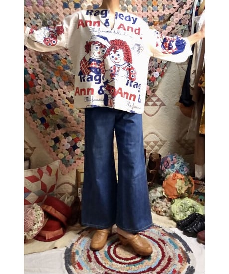 Raggedy Ann & Andy feed  sack style tops