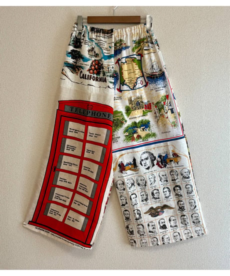 tea towel super wide leg pants A
