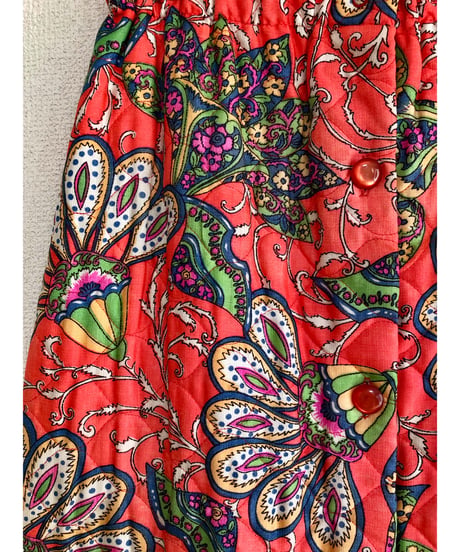 70s quilting flower skirt