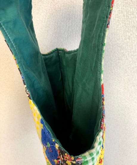 70s patchwork print bag