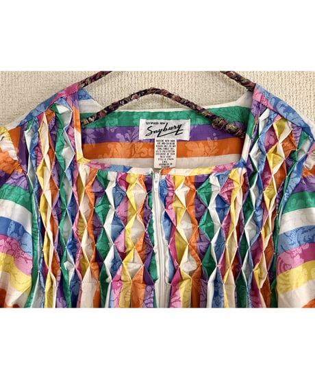 rainbow stripe dress