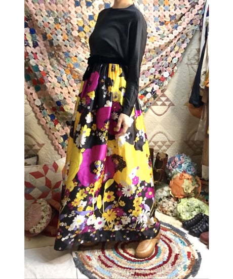 60s psychedelic flower dress