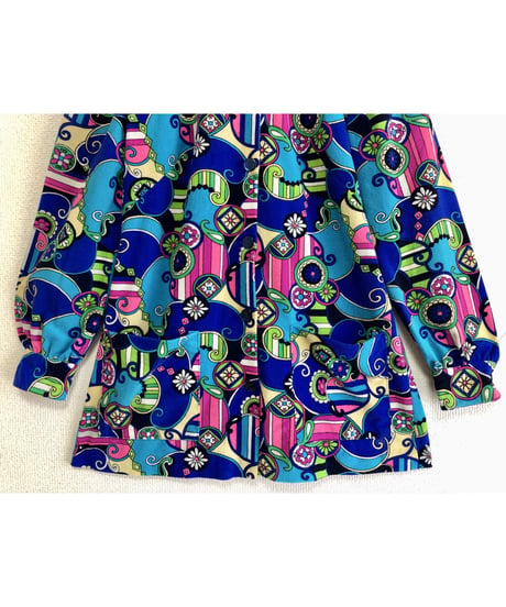 60-70's psychedelic shirt jacket