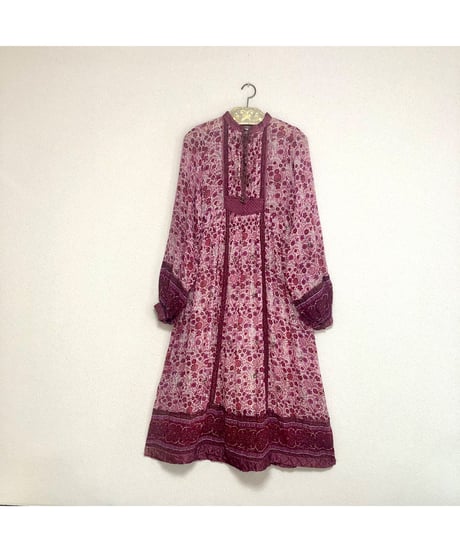 vintage indian cotton dress ②